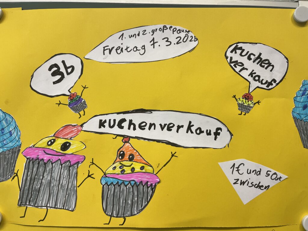 Plakat Kuchenverkauf